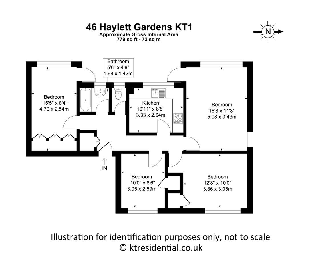 Haylett Gardens, Flat 46 – Floor Plans