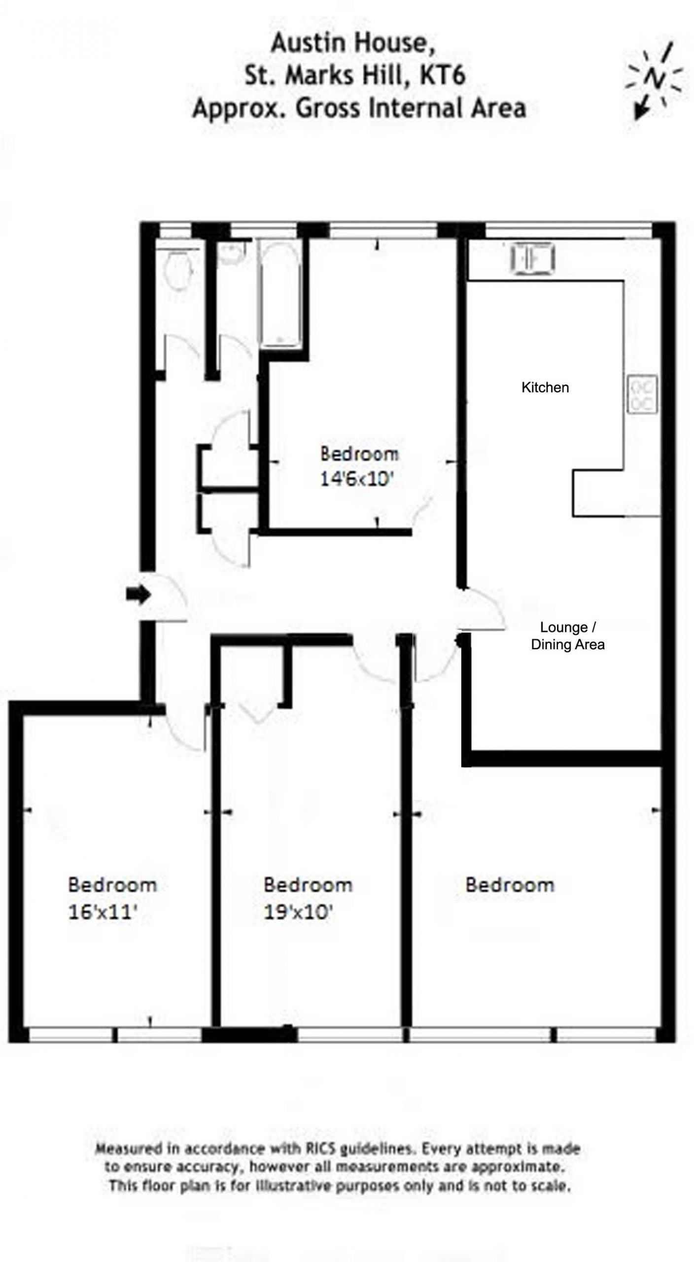 Austin House, Flat 3 – Floor Plans