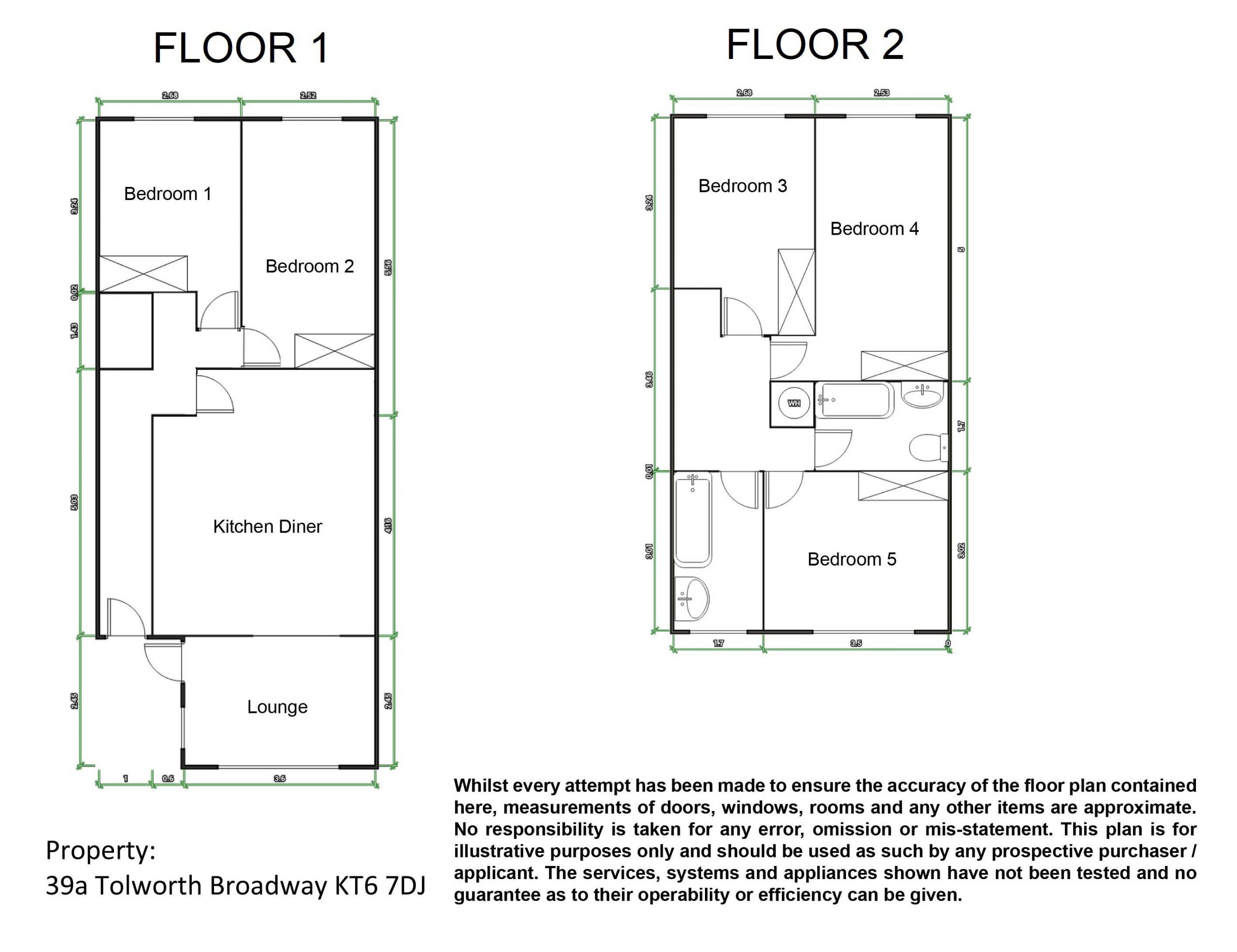Tolworth Broadway 39a – Floor Plans